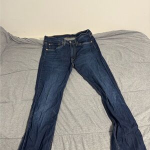 Levi's Blue Straight-Leg Jeans Classic Style